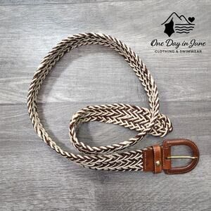 Brooks Brothers Weaved Belt Size M